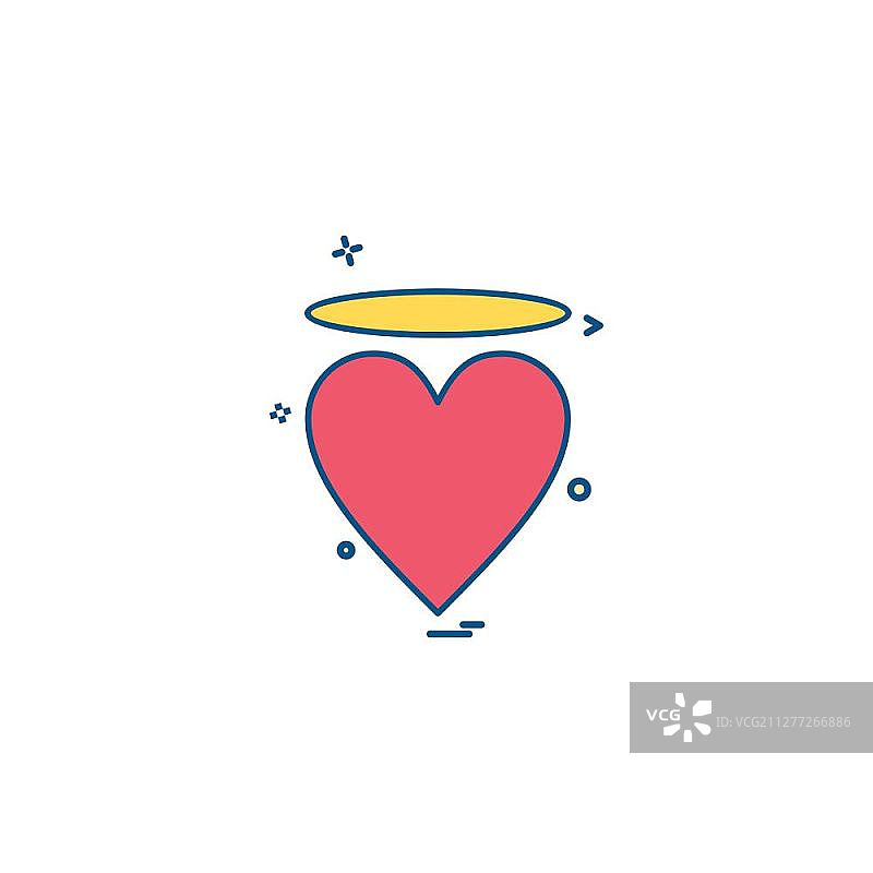 情人节爱心角度图标矢量设计图片素材