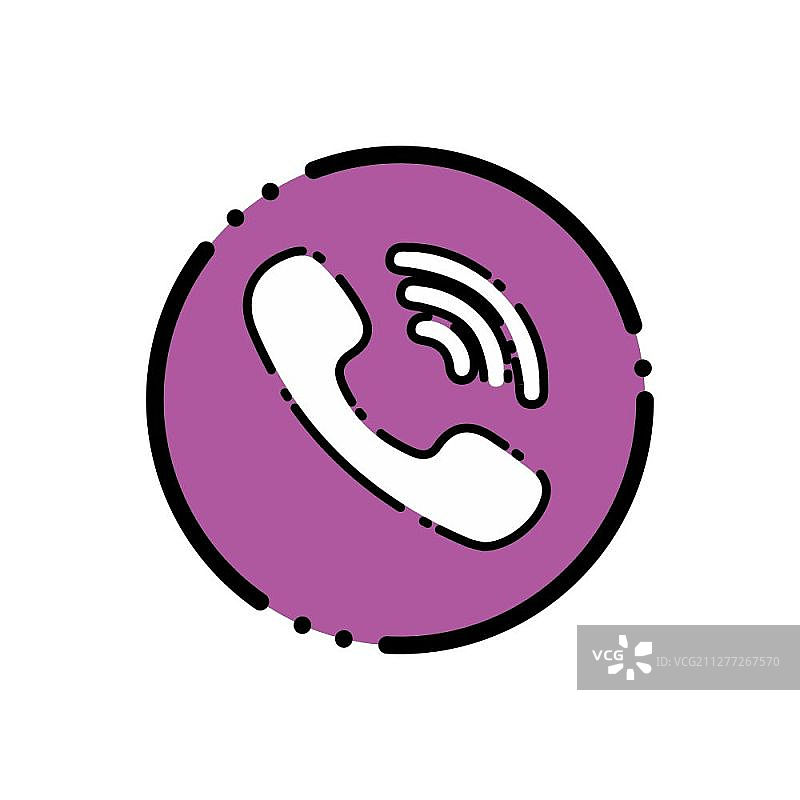 Viber图标设计矢量图片素材