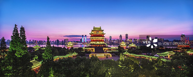 南昌滕王阁夜景图片素材