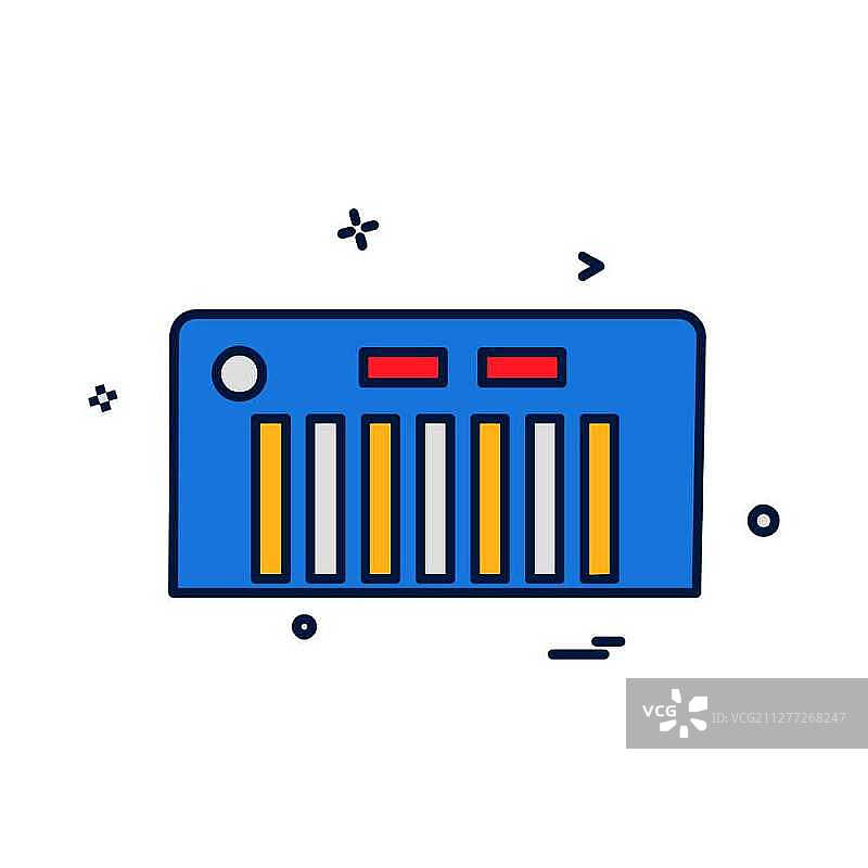 钢琴图标设计矢量图片素材