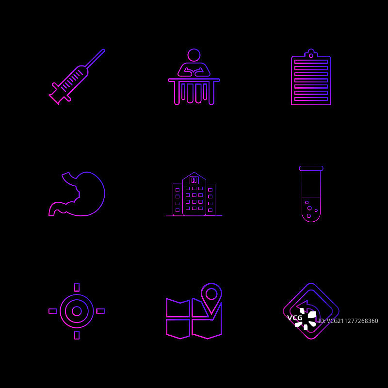 注射器医疗图标矢量设计图片素材