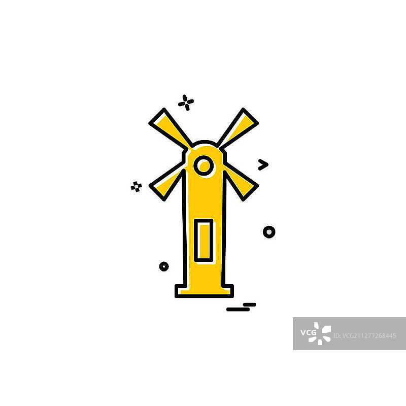 空气涡轮机图标设计矢量图图片素材