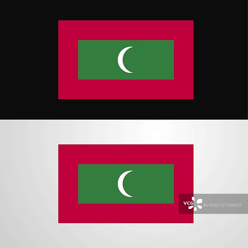 马尔代夫国旗banner设计图片素材