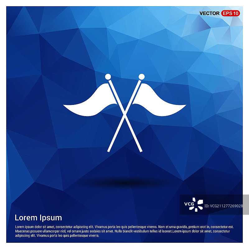 高尔夫球旗图标图片素材