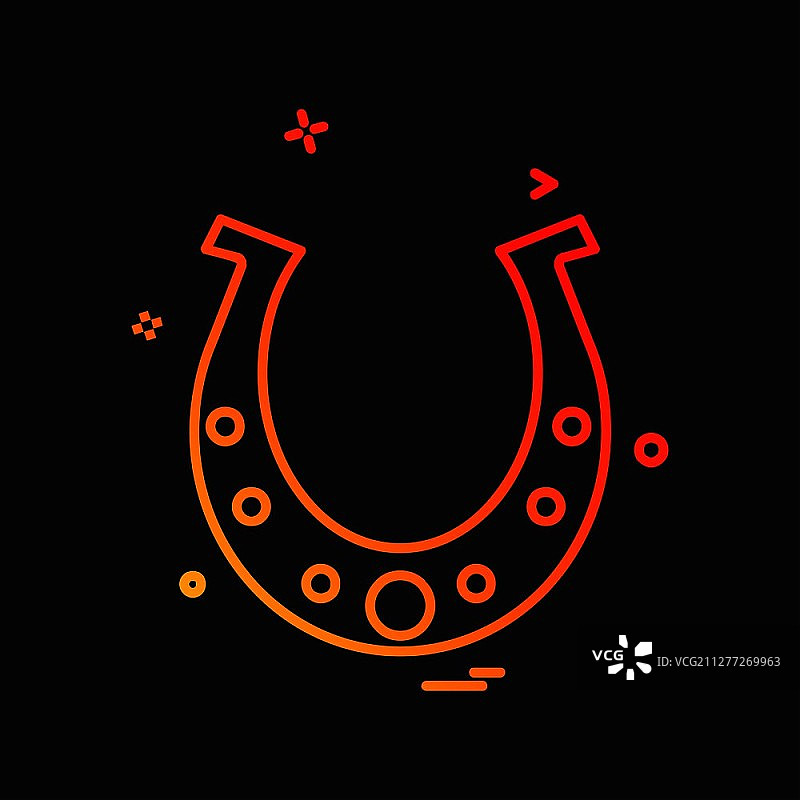 马蹄铁图标设计矢量图图片素材