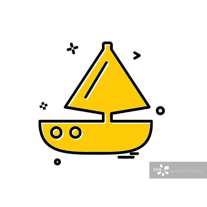 船只图标设计矢量图图片素材