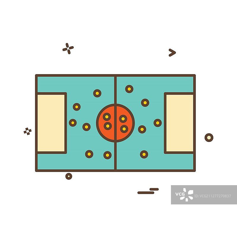 足球场图标矢量设计图片素材