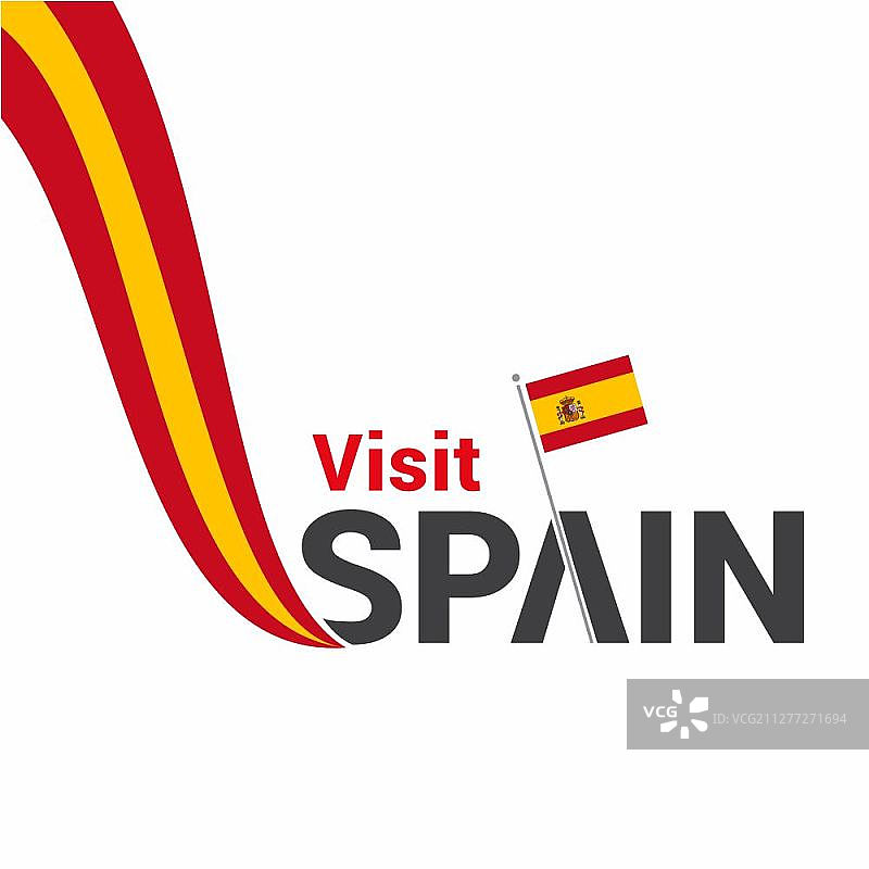 西班牙独立日设计卡片矢量图图片素材