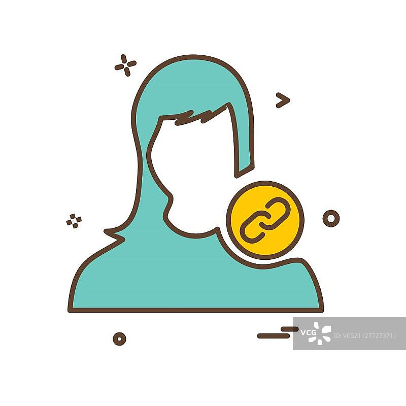 女性图标设计矢量图图片素材