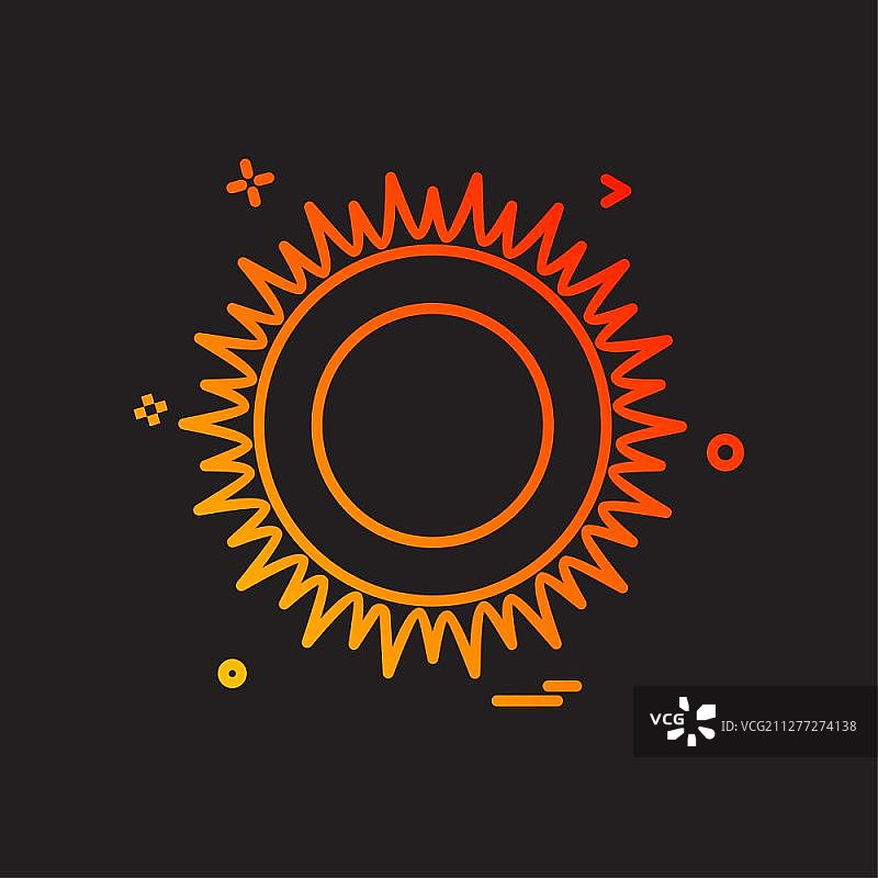 太阳图标设计矢量图片素材