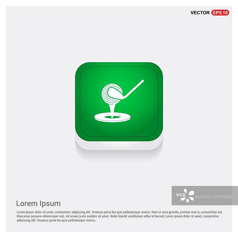 高尔夫设计图标图片素材