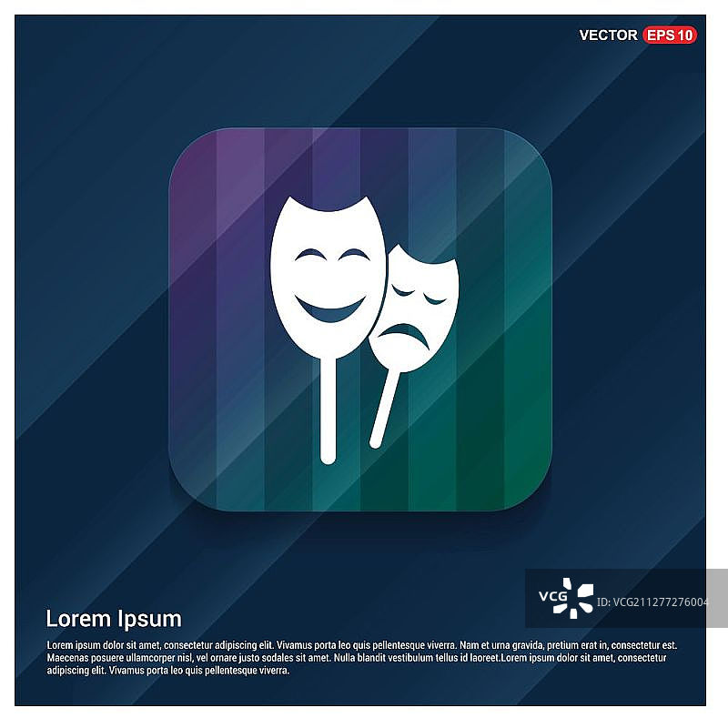 戏剧面具图标图片素材