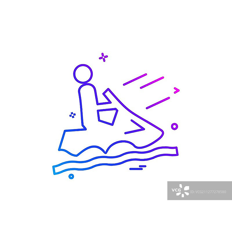 蒸汽船图标设计矢量图图片素材