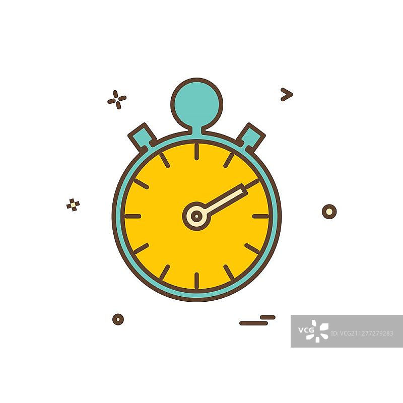 停止手表图标设计矢量图图片素材