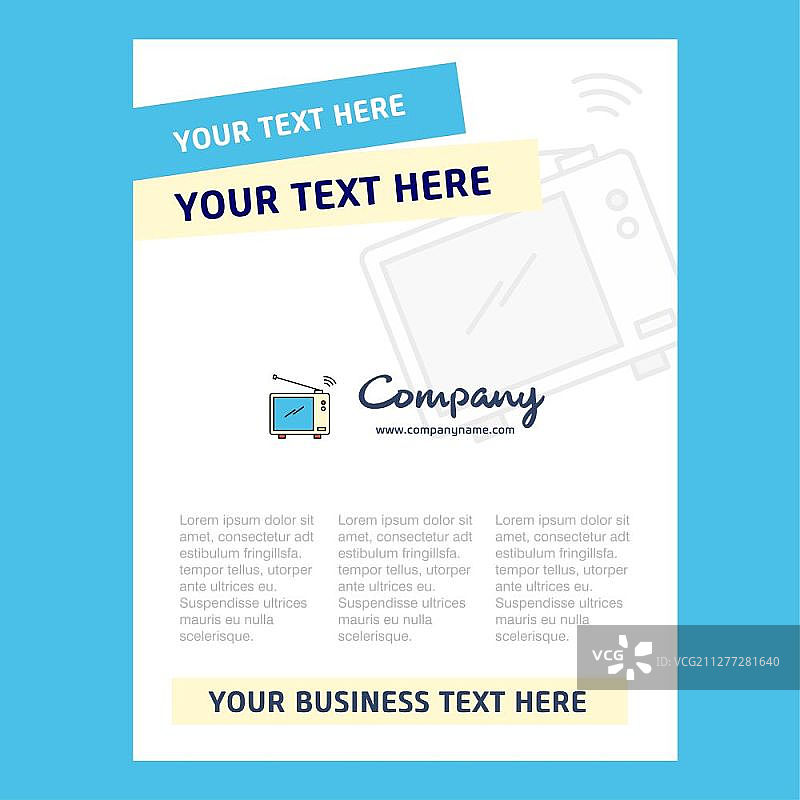 公司简介电视标题页设计图片素材