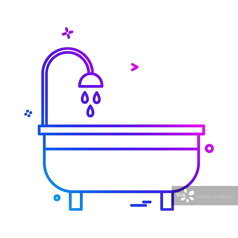 盥洗室图标设计矢量图图片素材
