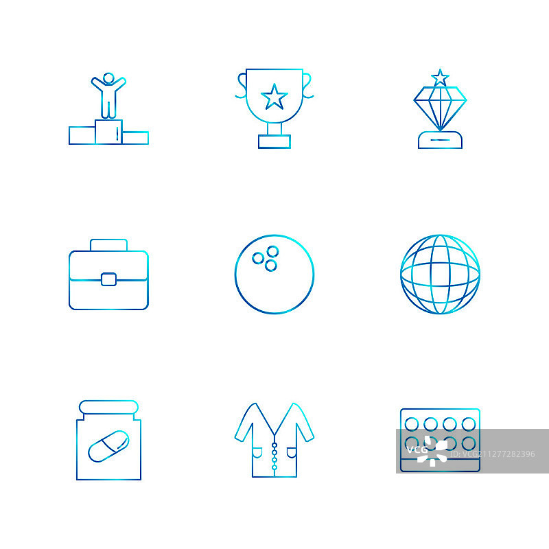 奖项、公文包、医药、奖杯、钻石、保龄球、地球、世界、实验服、医疗、logo、设计、矢量、标志、标签、符号、图标、插图、图形、风格图片素材