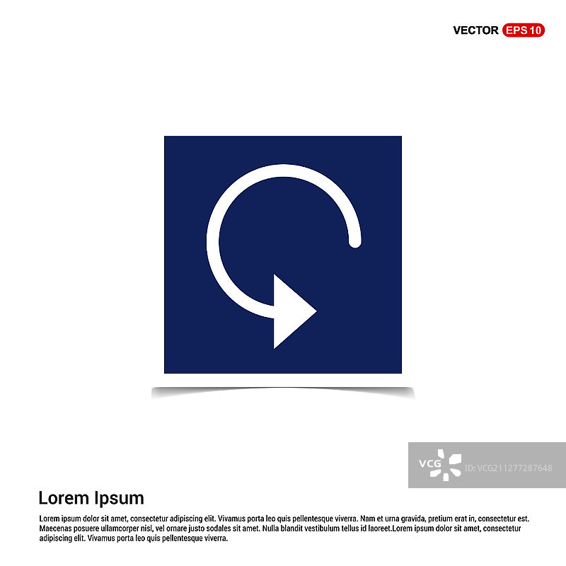 重新加载图标 - 蓝色相框图片素材