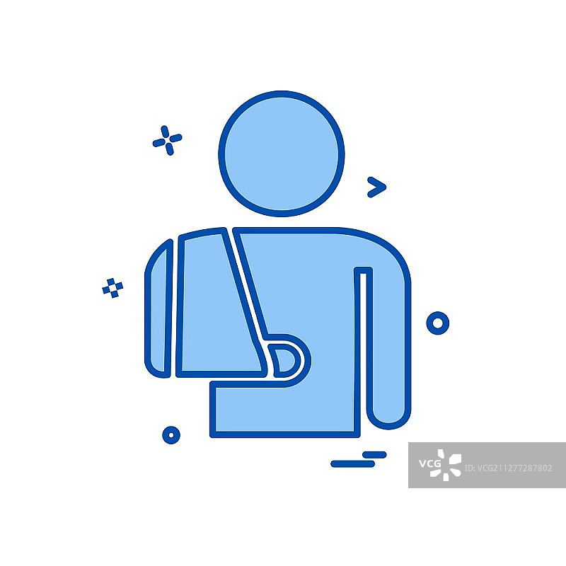 病人图标设计矢量图图片素材