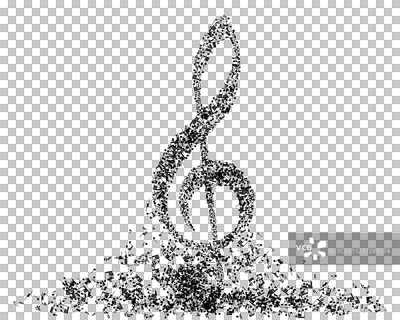 带音符的音乐背景图片素材