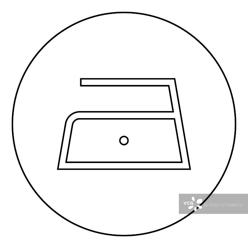 低温熨烫洗涤概念符号图片素材
