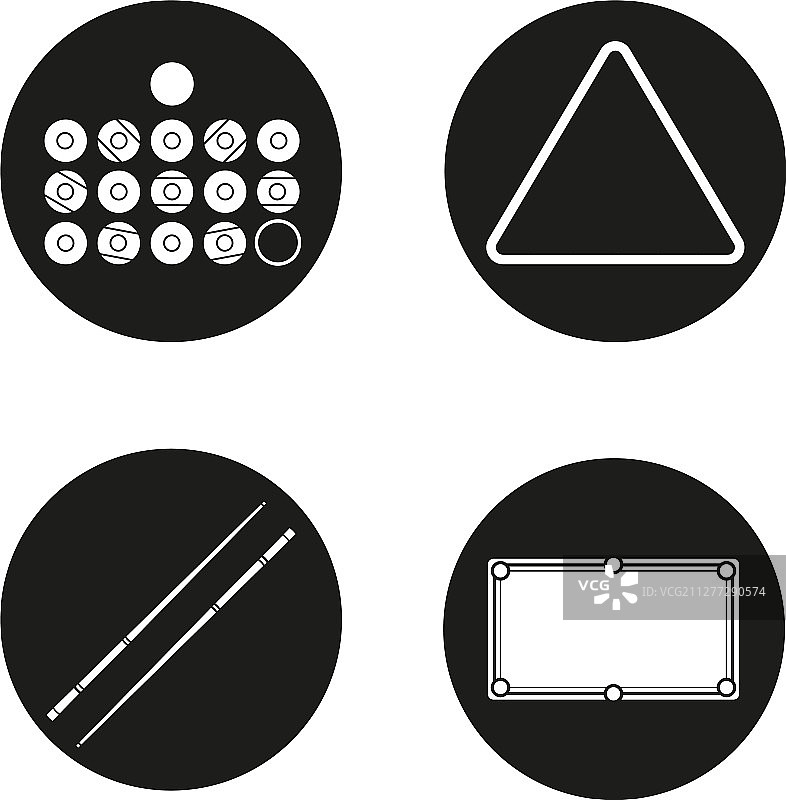 台球图标合集图片素材