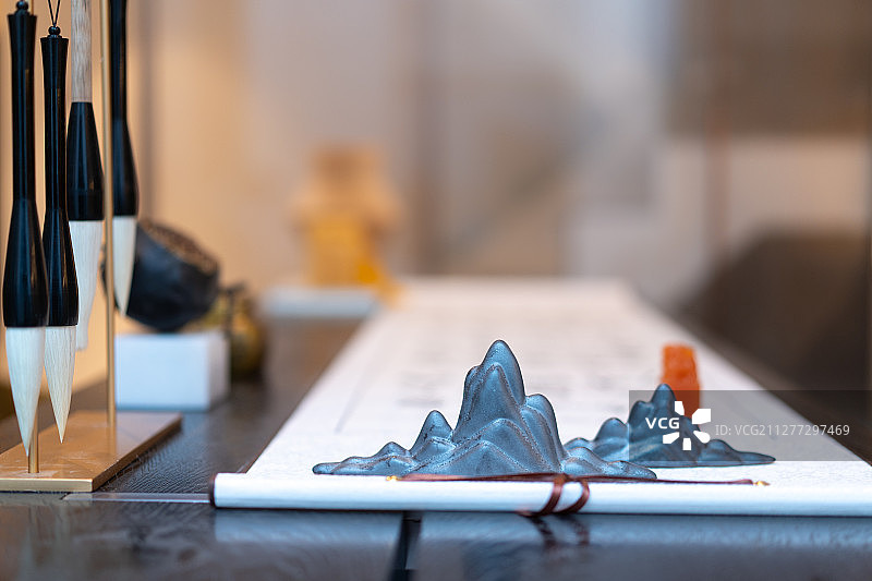 毛笔和书法图片素材