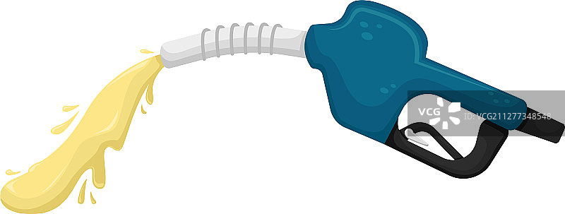 独立汽油枪燃油倾泻图片素材