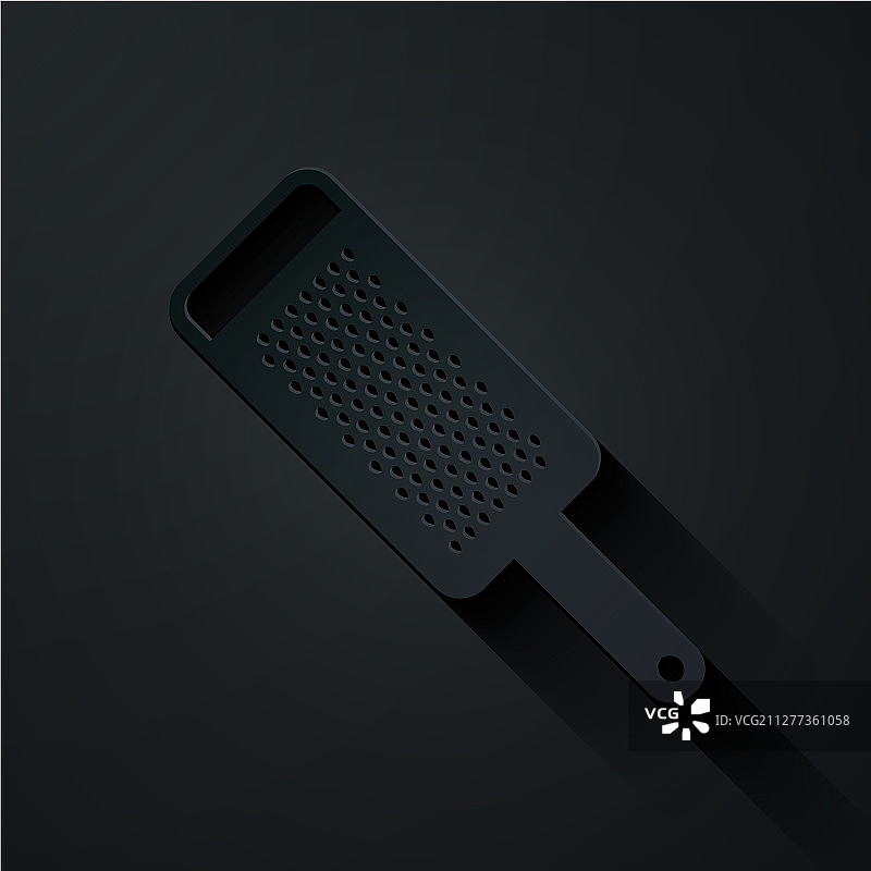 黑色背景上的刨丝器图标图片素材