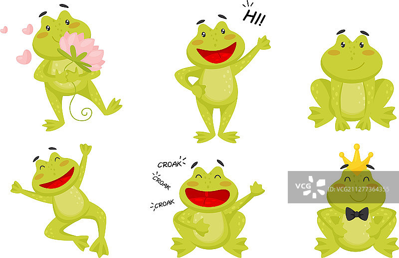 卡通小青蛙图片素材