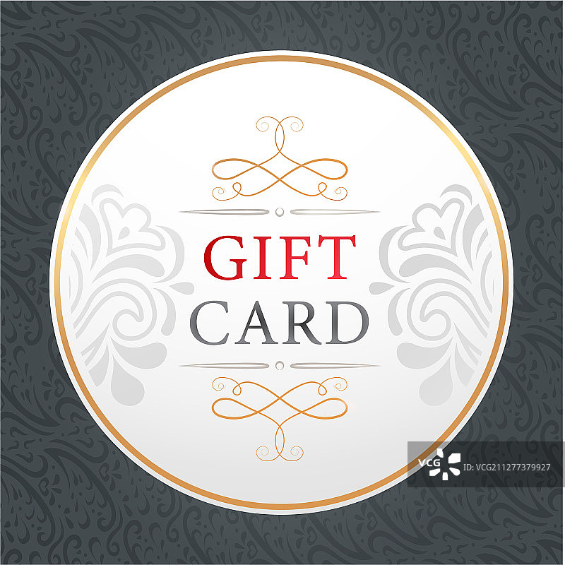 带花卉装饰的礼品卡banner图片素材