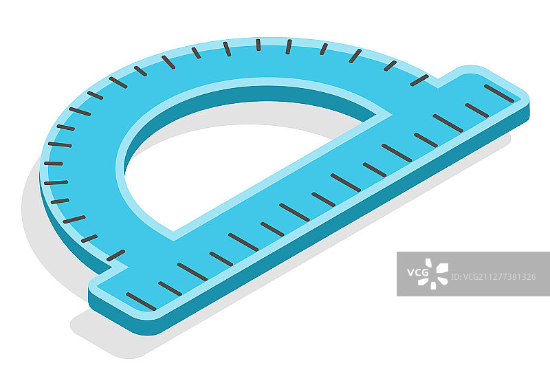 测量角度的量角器圆形标尺图片素材