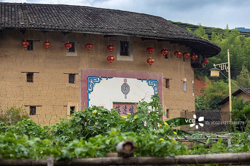 福建省漳州市南靖县云水谣古镇福建土楼旅游度假区自然风光图片素材