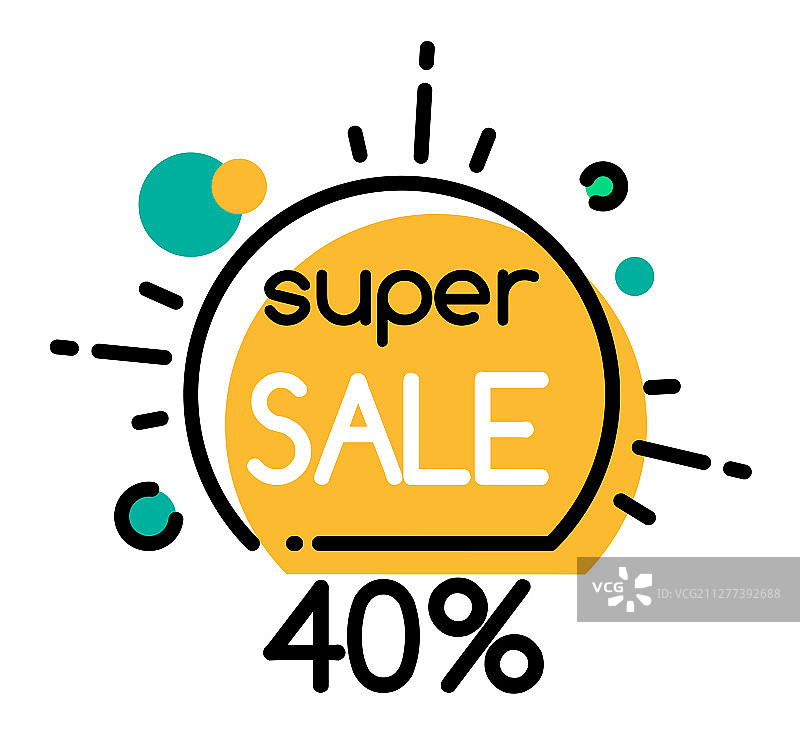 季节促销活动banner，超级优惠40%图片素材