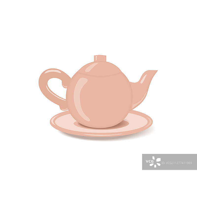陶瓷茶壶图标图片素材