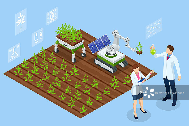 2.5D实验室探索概念设计图片素材