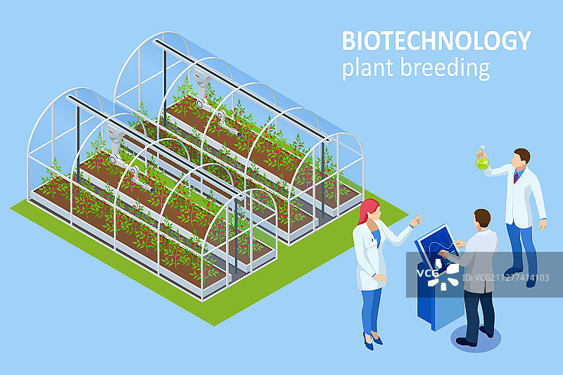 2.5D实验室探索概念设计图片素材
