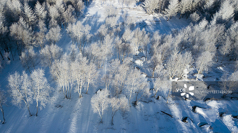 航拍张家口市崇礼县万龙滑雪场冬季雪景图片素材