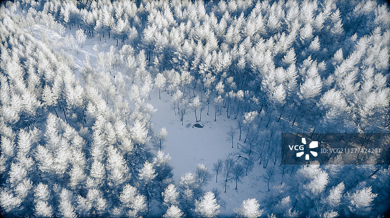 航拍张家口市崇礼县万龙滑雪场冬季雪景图片素材