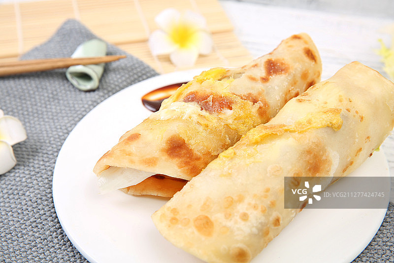 鸡蛋灌饼图片素材