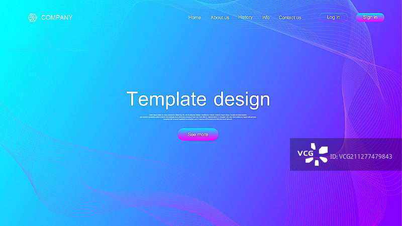 抽象科学网站模板设计图片素材