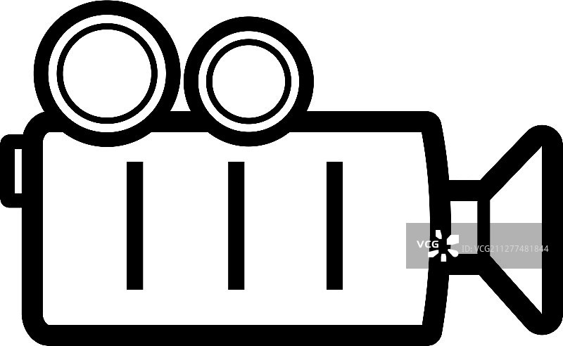 视频录像机扁平图标图片素材