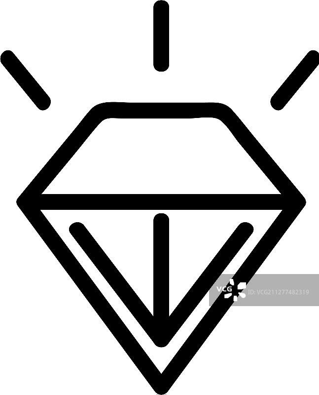 祖母绿色轮廓图标图片素材