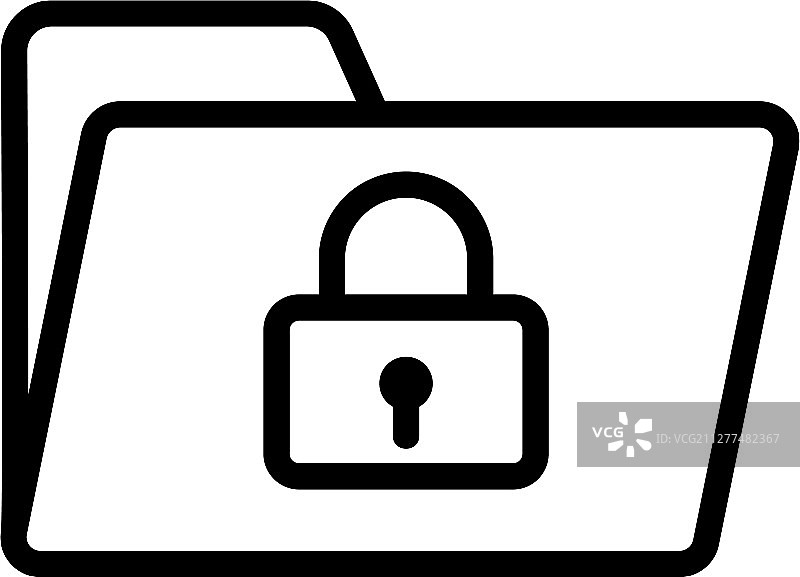 保护图标文件夹隔离轮廓图片素材