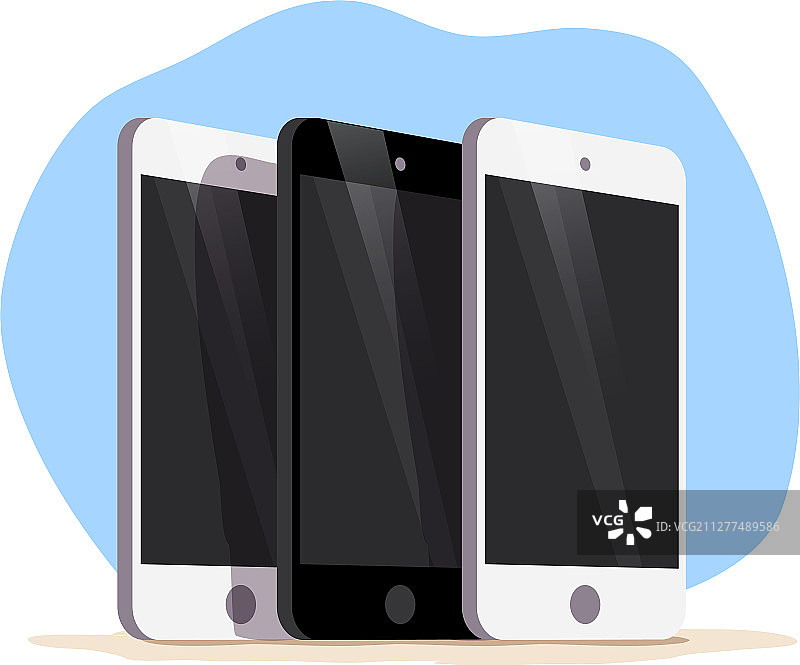 扁平风卡通现代感智能手机图片素材