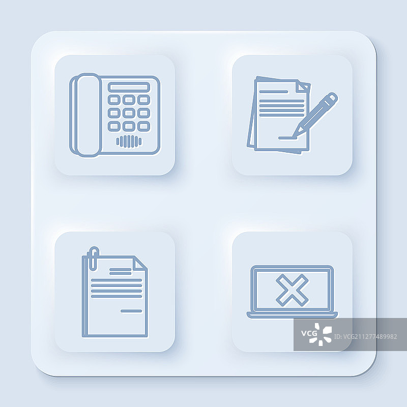 电话、空白笔记本和铅笔图片素材