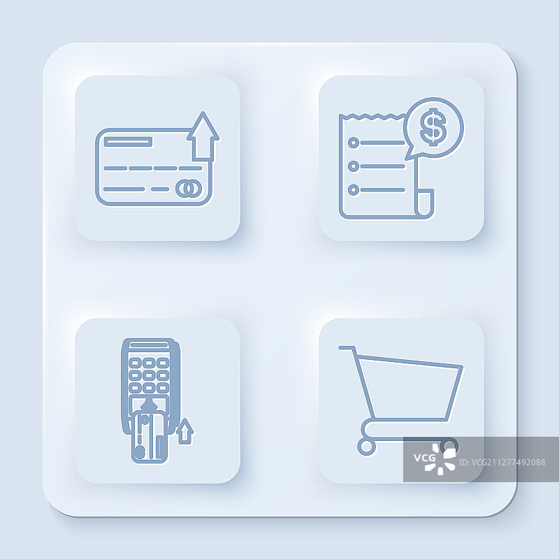 信用卡、支票等金融元素图片素材