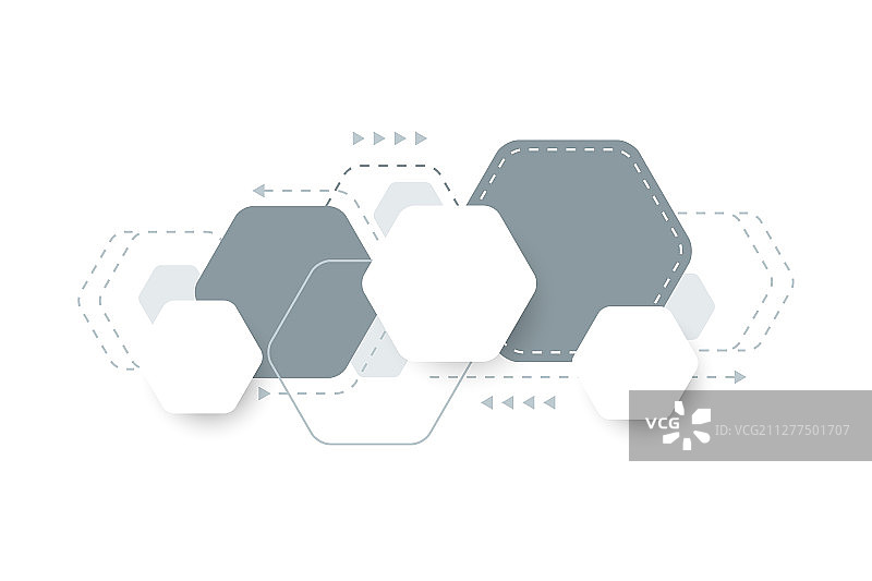 六边形几何抽象背景图片素材