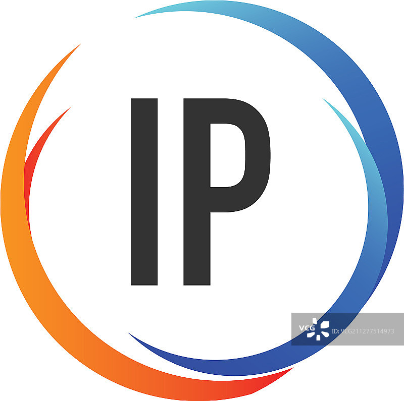 首字母IP创意飞镖设计logo图片素材