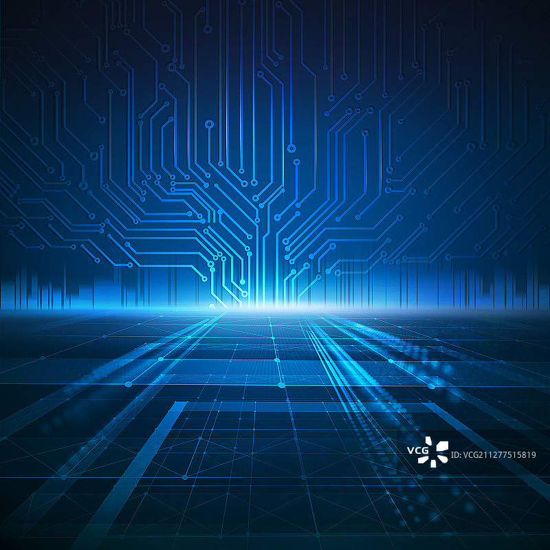 科技概念背景，数字道路图片素材